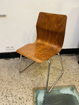 Mid-Century Side Chair with Chrome-Plated Frame from Flötotto, 1960s-RZY-1808059