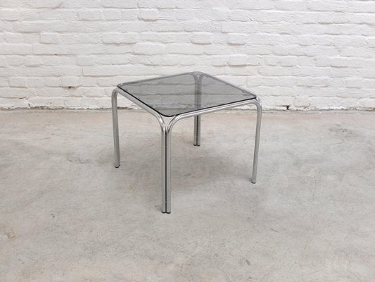 Mid-Century Side Table in Chrome and Glass by Gastone Rinaldi, 1970s-MHV-1744988