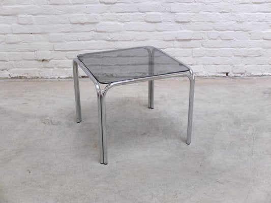 Mid-Century Side Table in Chrome and Glass by Gastone Rinaldi, 1970s-MHV-1744988