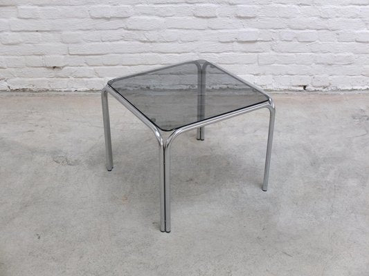 Mid-Century Side Table in Chrome and Glass by Gastone Rinaldi, 1970s-MHV-1744988