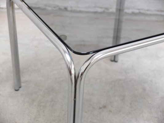 Mid-Century Side Table in Chrome and Glass by Gastone Rinaldi, 1970s-MHV-1744988