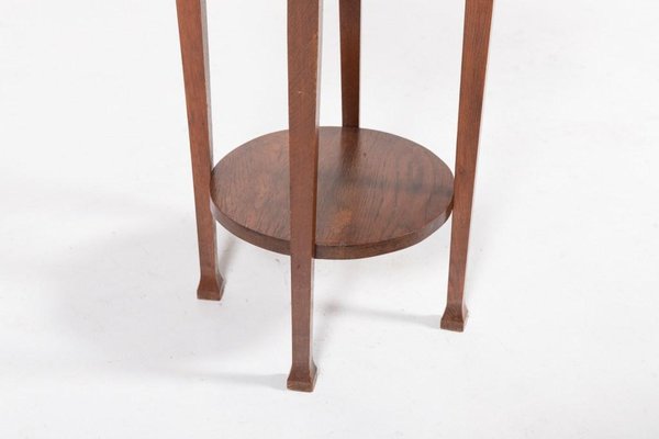 Mid-Century Side Table with Brass Top, 1960s-KMC-1808251