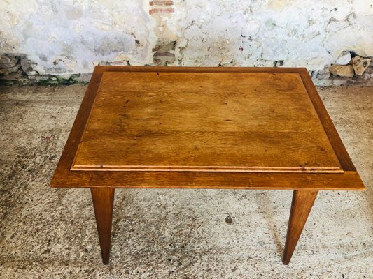 Mid-Century Side Table with Compass Legs, 1960s-OJT-1001308