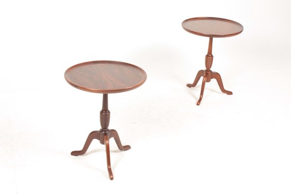 Mid-Century Side Tables in Rosewood, Denmark, 1950s, Set of 2-FK-1133214