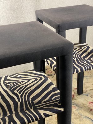 Mid-Century Side Tables with Animal Print, Set of 2-JXY-1747257