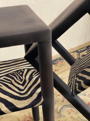 Mid-Century Side Tables with Animal Print, Set of 2-JXY-1747257