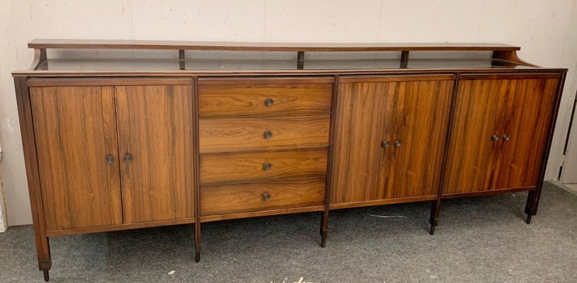 Mid-Century Sideboard with Black Mirror Top by Carlo Di Carli for Luigi Sormani-FGA-1323560