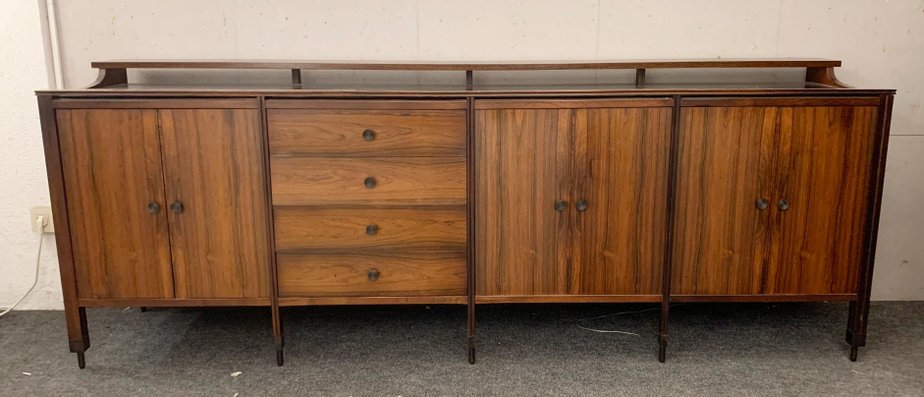 Mid-Century Sideboard with Black Mirror Top by Carlo Di Carli for Luigi Sormani-FGA-1323560