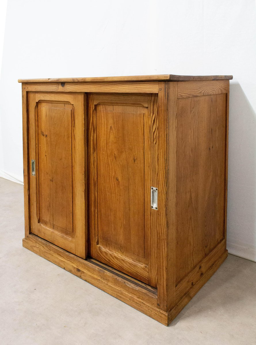 Mid-Century Sideboard with Sliding Doors, 1950s