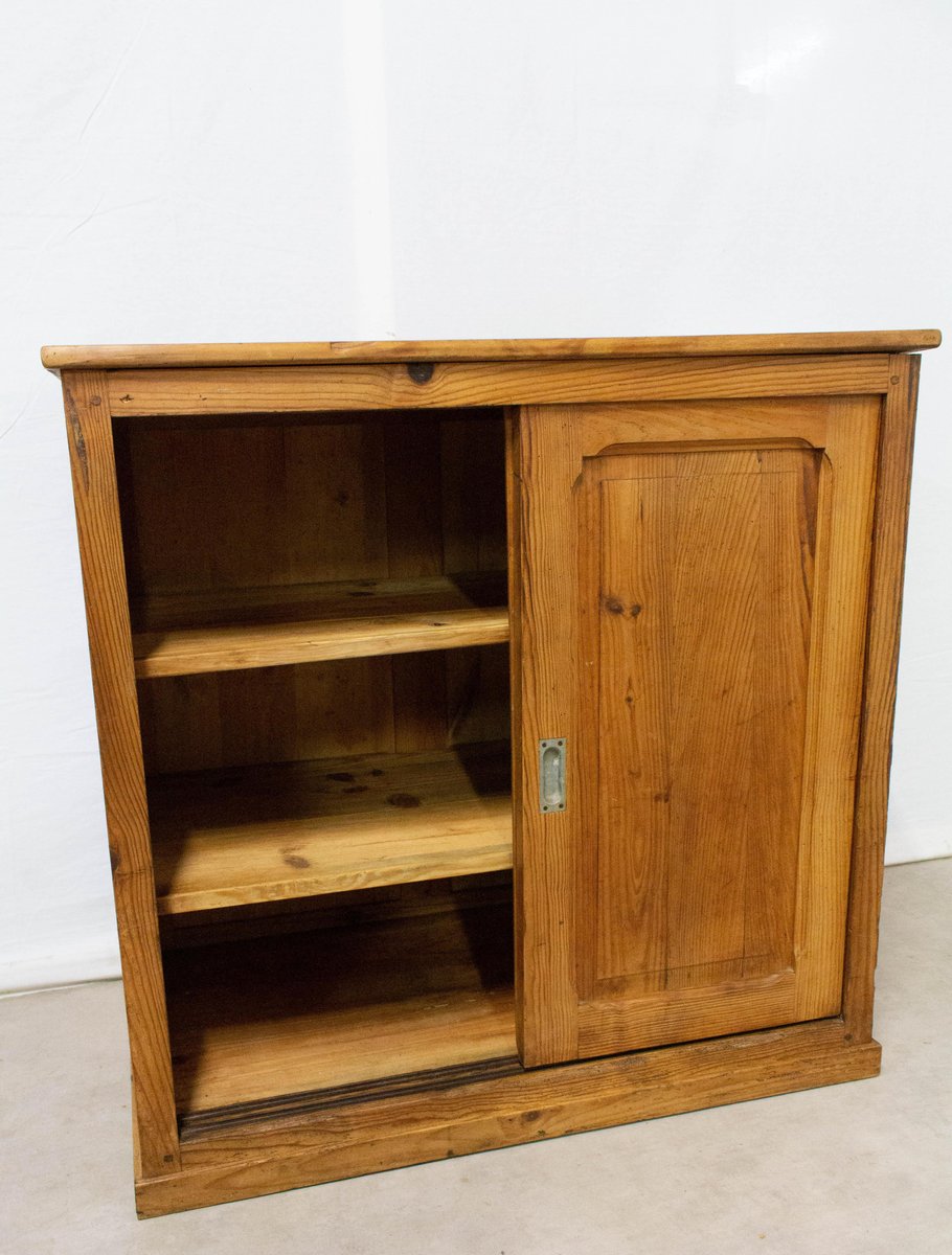 Mid-Century Sideboard with Sliding Doors, 1950s