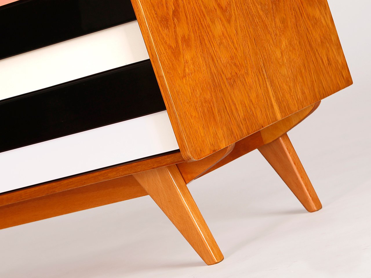 Mid-Century Sideboard with Wooden Drawers from Interier Praha, 1960s