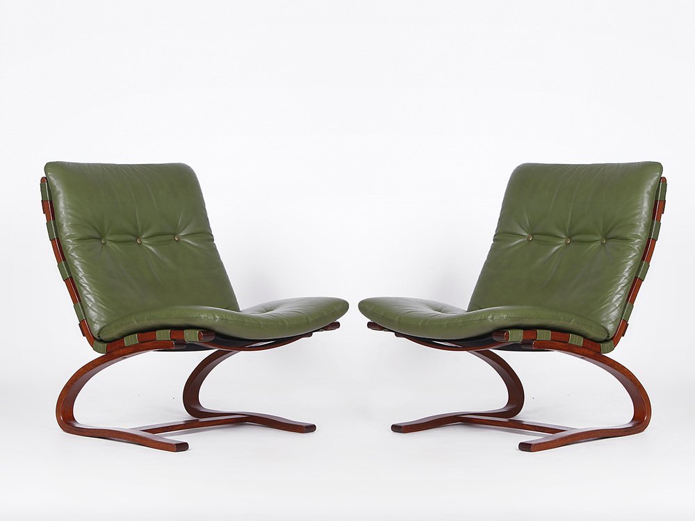 Mid-Century Siesta Chairs by Ingmar Relling for Westnofa, 1960s, Set of 2