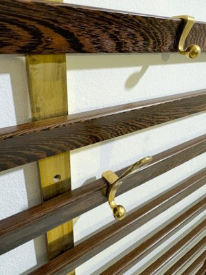 Mid-Century Slatted Coat Rack by Jules Wabbes, 1950s-FGA-1804883