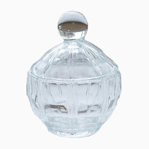 Mid-Century Small Glass Candy Jar-HYJ-777797