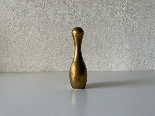 Mid-Century Solid Brass Tenpin Sculpture-RDS-1146705