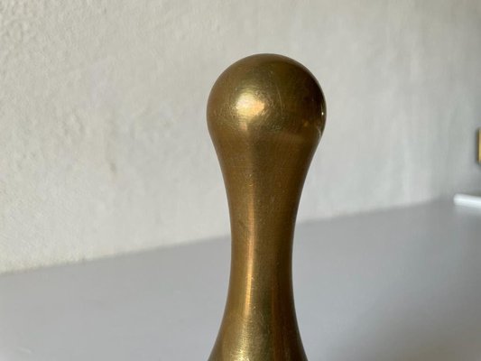 Mid-Century Solid Brass Tenpin Sculpture-RDS-1146705