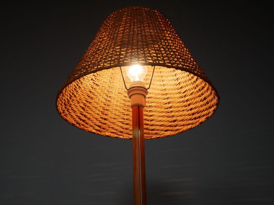 Mid-Century Solid Pine Floor Lamp by Manner for Luxus, 1960s-OGU-885490