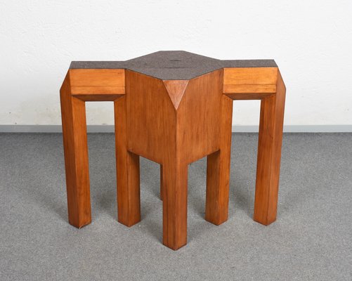 Mid-Century Solid Wood Table Base or Console, 1980s-JDR-1125939