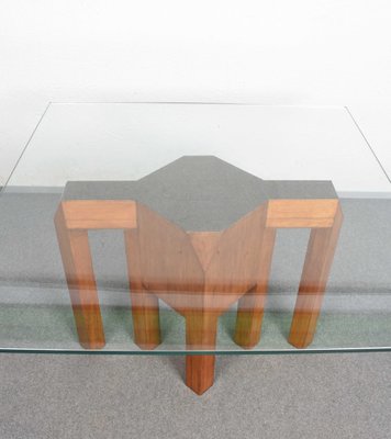 Mid-Century Solid Wood Table Base or Console, 1980s-JDR-1125939