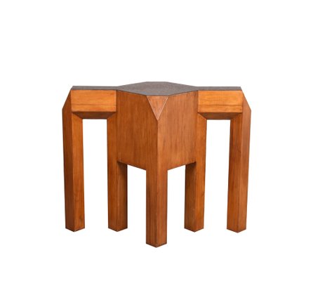 Mid-Century Solid Wood Table Base or Console, 1980s-JDR-1125939