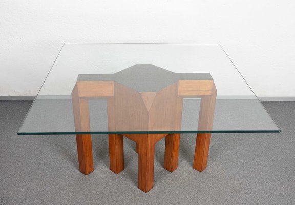 Mid-Century Solid Wood Table Base or Console, 1980s-JDR-1125939