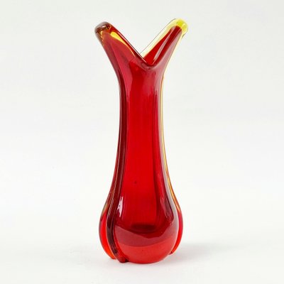 Mid-Century Sommerso Murano Glass Vase attributed to Flavio Poli for Seguso, Murano, Italy, 1960s-BMM-1736929