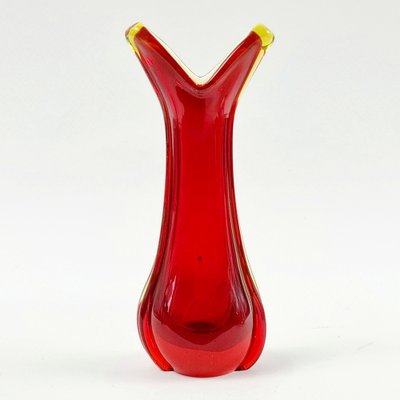 Mid-Century Sommerso Murano Glass Vase attributed to Flavio Poli for Seguso, Murano, Italy, 1960s-BMM-1736929