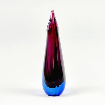 Mid-Century Sommerso Murano Glass Vase attributed to Flavio Poli for Seguso, Murano, Italy, 1960s-BMM-1732909