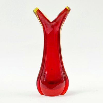 Mid-Century Sommerso Murano Glass Vase attributed to Flavio Poli for Seguso, Murano, Italy, 1960s-BMM-1736929