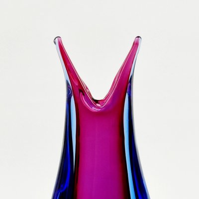 Mid-Century Sommerso Murano Glass Vase attributed to Flavio Poli for Seguso, Murano, Italy, 1960s-BMM-1732909