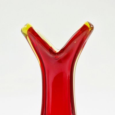 Mid-Century Sommerso Murano Glass Vase attributed to Flavio Poli for Seguso, Murano, Italy, 1960s-BMM-1736929