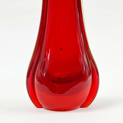 Mid-Century Sommerso Murano Glass Vase attributed to Flavio Poli for Seguso, Murano, Italy, 1960s-BMM-1736929