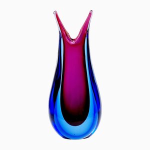 Mid-Century Sommerso Murano Glass Vase attributed to Flavio Poli for Seguso, Murano, Italy, 1960s-BMM-1732909