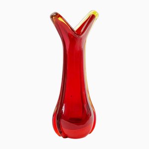 Mid-Century Sommerso Murano Glass Vase attributed to Flavio Poli for Seguso, Murano, Italy, 1960s-BMM-1736929