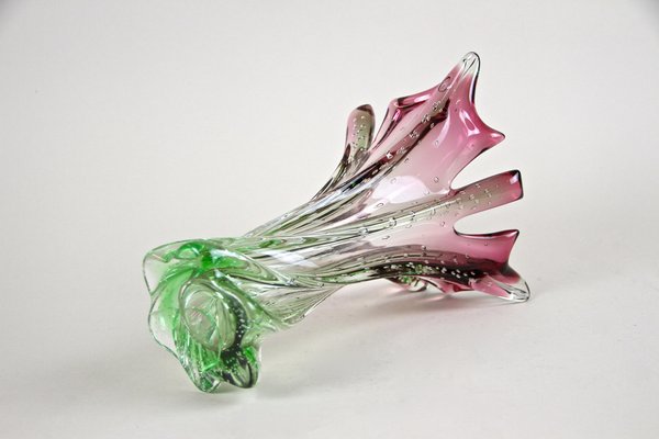 Mid-Century Sommerso Murano Glass Vase, Italy, 1960s-TQA-1321963