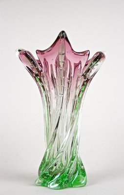 Mid-Century Sommerso Murano Glass Vase, Italy, 1960s-TQA-1321963