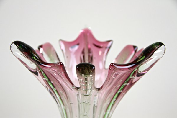 Mid-Century Sommerso Murano Glass Vase, Italy, 1960s-TQA-1321963