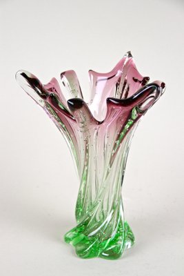 Mid-Century Sommerso Murano Glass Vase, Italy, 1960s-TQA-1321963