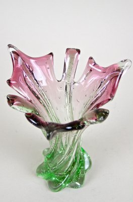 Mid-Century Sommerso Murano Glass Vase, Italy, 1960s-TQA-1321963