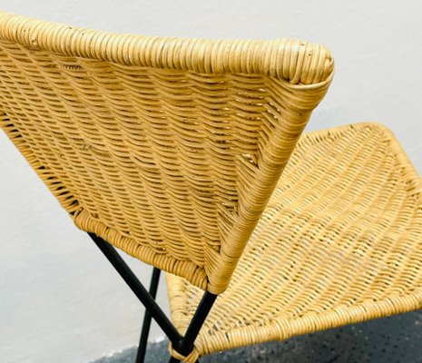 Mid-Century Sonett Series Chairs in Wicker from Karl Fostel Senior's Erben, Austria, 1950s, Set of 3-GLD-1720653