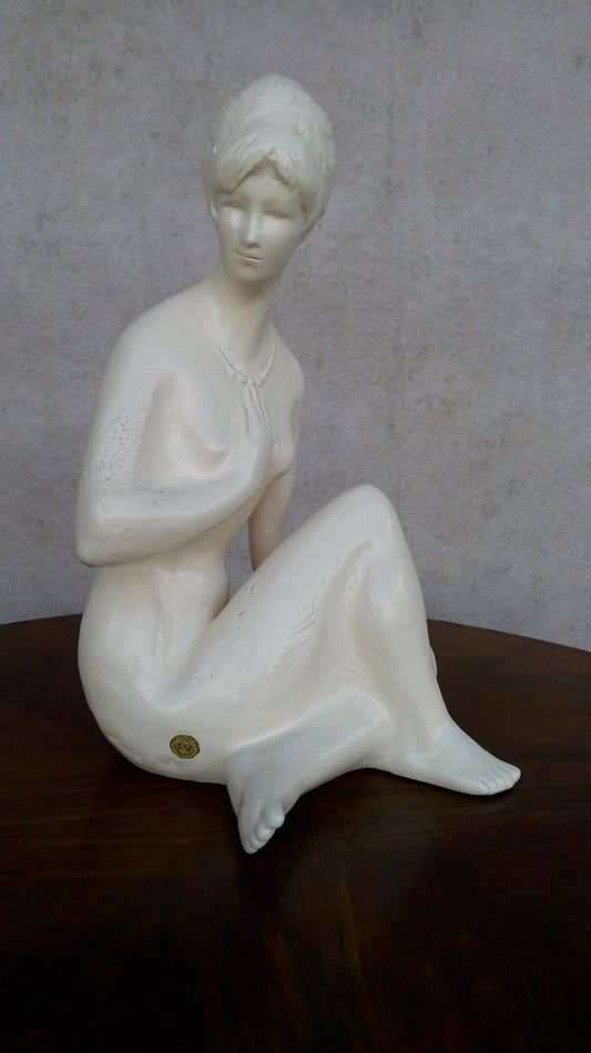 Mid-Century South Bohemian Jihokera Bechyne Sculpture attributed to Bohumil Kokrda