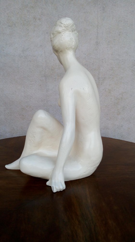 Mid-Century South Bohemian Jihokera Bechyne Sculpture attributed to Bohumil Kokrda