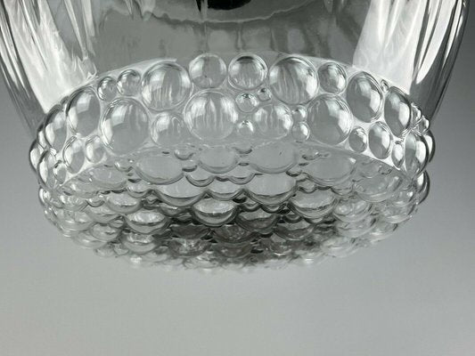 Mid-Century Space Age Ball Pendant Lamp in Bubble Glass & Chrome-EJL-1300059