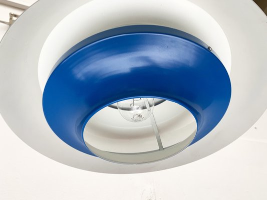 Mid-Century Space Age Blue Lamellar Pendant Lamp by Hans-Agne Jakobsson for Hans-Agne Jakobsson AB Markaryd, 1960s-UAH-1575829