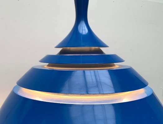 Mid-Century Space Age Blue Lamellar Pendant Lamp by Hans-Agne Jakobsson for Hans-Agne Jakobsson AB Markaryd, 1960s-UAH-1575829