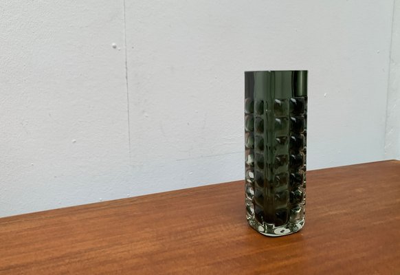 Mid-Century Space Age Brutalist Block Bubble Glass Vase by Horst Tüselmann for Ichendorf Glashütte, 1960s-UAH-1483949