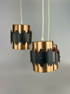 Mid-Century Space Age Cascading Ceiling Lamp in Metal from VEB Deutsche Werkstätten Hellerau-EJL-1138504