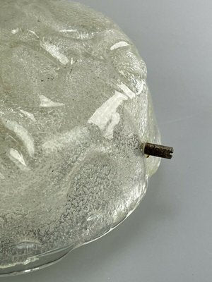 Mid-Century Space Age Ceiling Flush Mount in Ice Glass-EJL-1140755