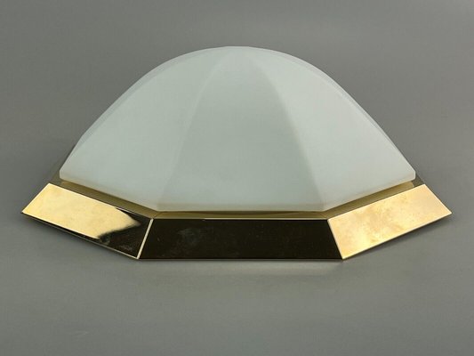 Mid-Century Space Age Ceiling Lamp in Glass from Limburg Glashütte, 1960s or 1970s-EJL-1368520