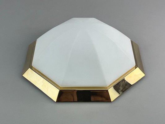 Mid-Century Space Age Ceiling Lamp in Glass from Limburg Glashütte, 1960s or 1970s-EJL-1368520